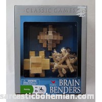 Brain BENDERS 3 Solid Wood Puzzles by Cardinal Industries  B07K2KKM8L